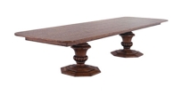 Country French Rectangular Conference Table w/Double Pedestal Base Item #WF0306