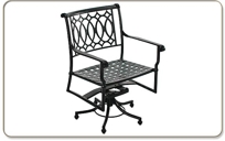 American Gothic - 6216 Swivel Pedestal Dining Chair
