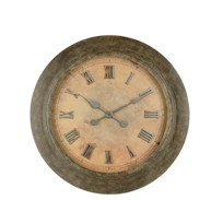 Clock with Brushed Nickel Numbers GA842