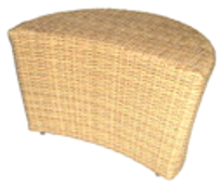The Half Round Puff Table