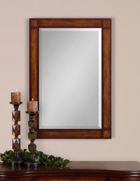 Rectangular Mahogany Mirror