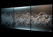 ELECTRIC FIELDS V2 | modern metal wall art sculpture by nicholas yust