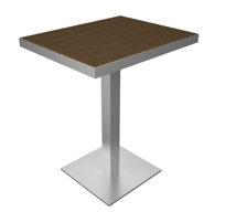 Euro 20" x 24" Pedestal Dining Table