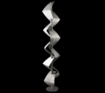 JATO | modern metal floor sculpture indoor/outdoor by nicholas yust