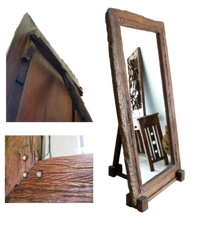 Railway Sleepers Standing Mirror