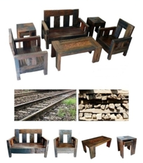 Railway Sleepers Living Room Furniture
