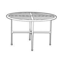 36" Round Teak Dining Table VST36