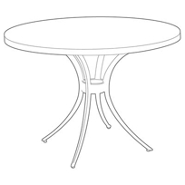 48" Round Dining Table JL48