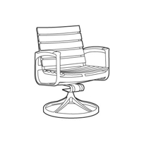 Teak Swivel Rocker VST144R-S
