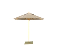8' Hexagon / Manual or Pulley Lift / 1 1/2'' Ash Pole / Single Vent Canopy (Contract) [1390-0030]