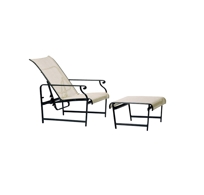 Aegean Sling Adjustable Lounge Chair and Ottoman [2480-5000]