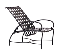 Roma Strap Adjustable Lounge Chair, High Back Optional seat pad available [2380-5200]