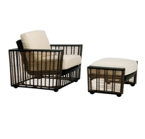 Zephyr Lounge Chair and Ottoman, Loose Cushions [3550-6000]