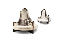 4446-CL  Axelle Round Center Chaise