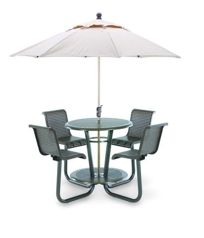 CM225Q - 42" Bar Table w/Chairs - Sq. Perforated