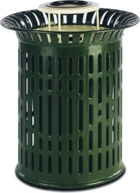 FR400R - 32 Gallon Receptacle - Flare Top - Rib