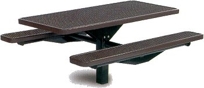 SG201P - 6' Table - Single Pedestal - Perforated