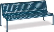 UP405R - 4' Bench w/o arms - Rib