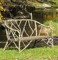 Faux Bois Love Seat