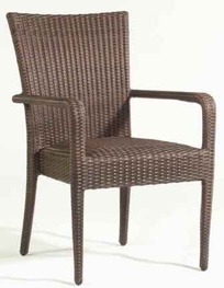 Padded Seat Dining Arm Chair Item #593801