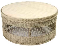 Teak Top Cocktail Table Item #S560213