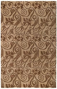 Tibetan Taupe Wool Rug