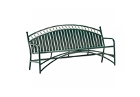 Site Furnishings 6' Bench 1" dual Tube Aluminum Seat T711-6 (8' available) (102046)