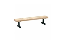 Site Furnishings 6' Bench, 4x4 Treated Southern Yellow Pine Seat  (101803)