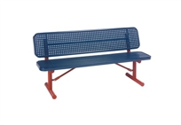Wabash Valley Plastisol Coated Furnishings 6' player bench  (103576)