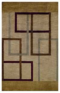 Modern Gold Wool Rug