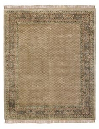Ecru Patterned Persian Rug