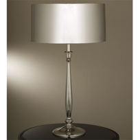 Elegant Nickel Candlestick Lamp