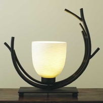 Black Iron Twig Lamp