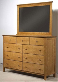 Arlington Three over Six Drawer Chest with Mirror