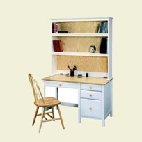 Woodstock 4 Drawer Desk, Bookcase and Chair