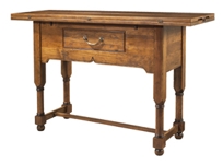 Counter Height Flip Top Console Table