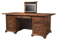 Executive Desk with Monitor Lift
