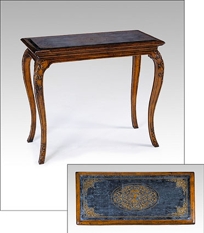 Item #492227 Walnut Eglomise Console