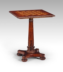 Item #492814 Pedestal Game Table