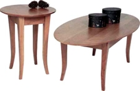 Flare-Leg Occasional Tables