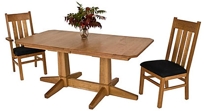 Peacham Double Pedestal Extension Tables