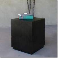 Black Walnut Cube Table