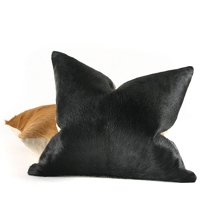 Cowhide & Linen Pillow