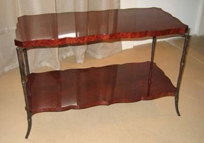 Coquille Side Table w/ Bronze Base