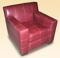 Frank #1 Club Chair w/ Grid Pattern