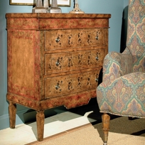 116H-HP Three Drawer Console