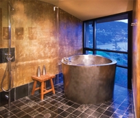 CIRCULAR STAINLESS STEEL JAPANESE SOAKING BATH