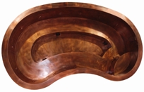 KIDNEY SHAPED COPPER SPA