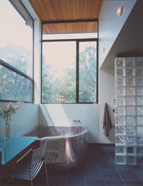 STAINLESS STEEL CORNER BATH