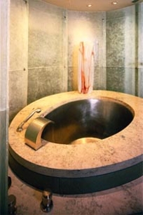 STAINLESS STEEL SPHERICAL JAPANESE SOAKING BATH